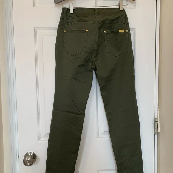 IMAN Olive Green straight leg pants - Picture 3 of 3
